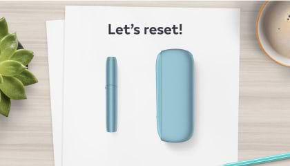 IQOS Originals DUO holder and pocket charger in turquoise color. 	 	 	