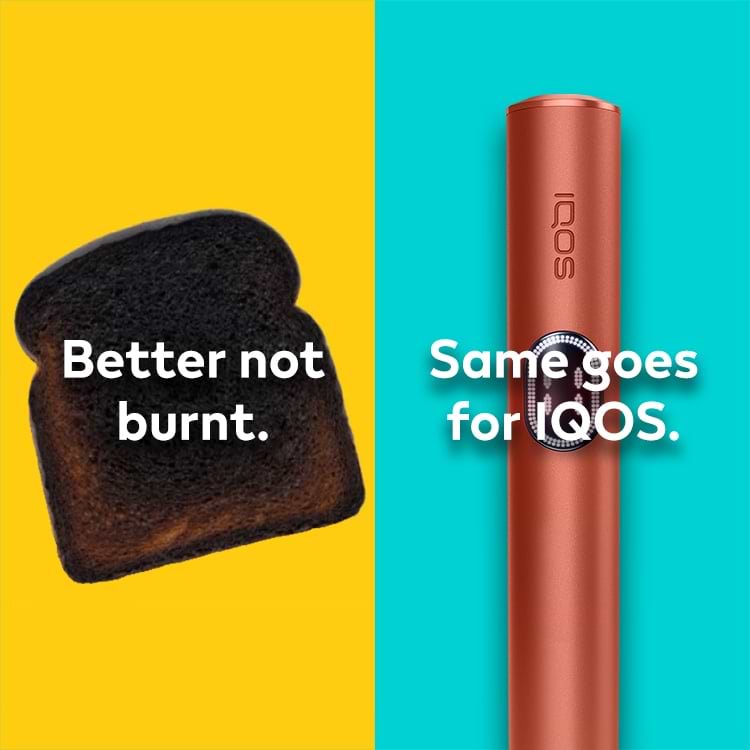 IQOS emits less harmful chemicals than cigarettes