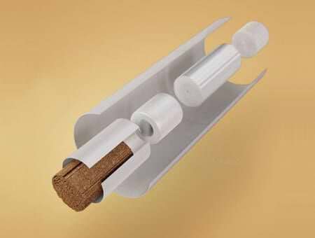 Cross section illustration of a HEETS stick interior 