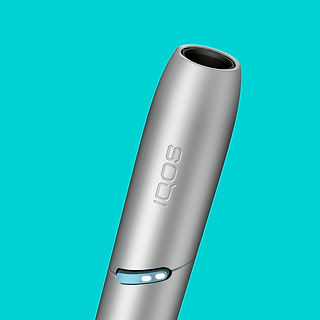 Silver IQOS Originals Duo tobacco holder.	 	