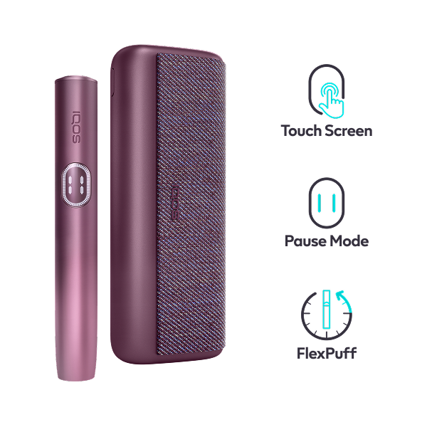 Buy IQOS ILUMA i PRIME Garnet Red Kit Online | IQOS Saudi Arabia